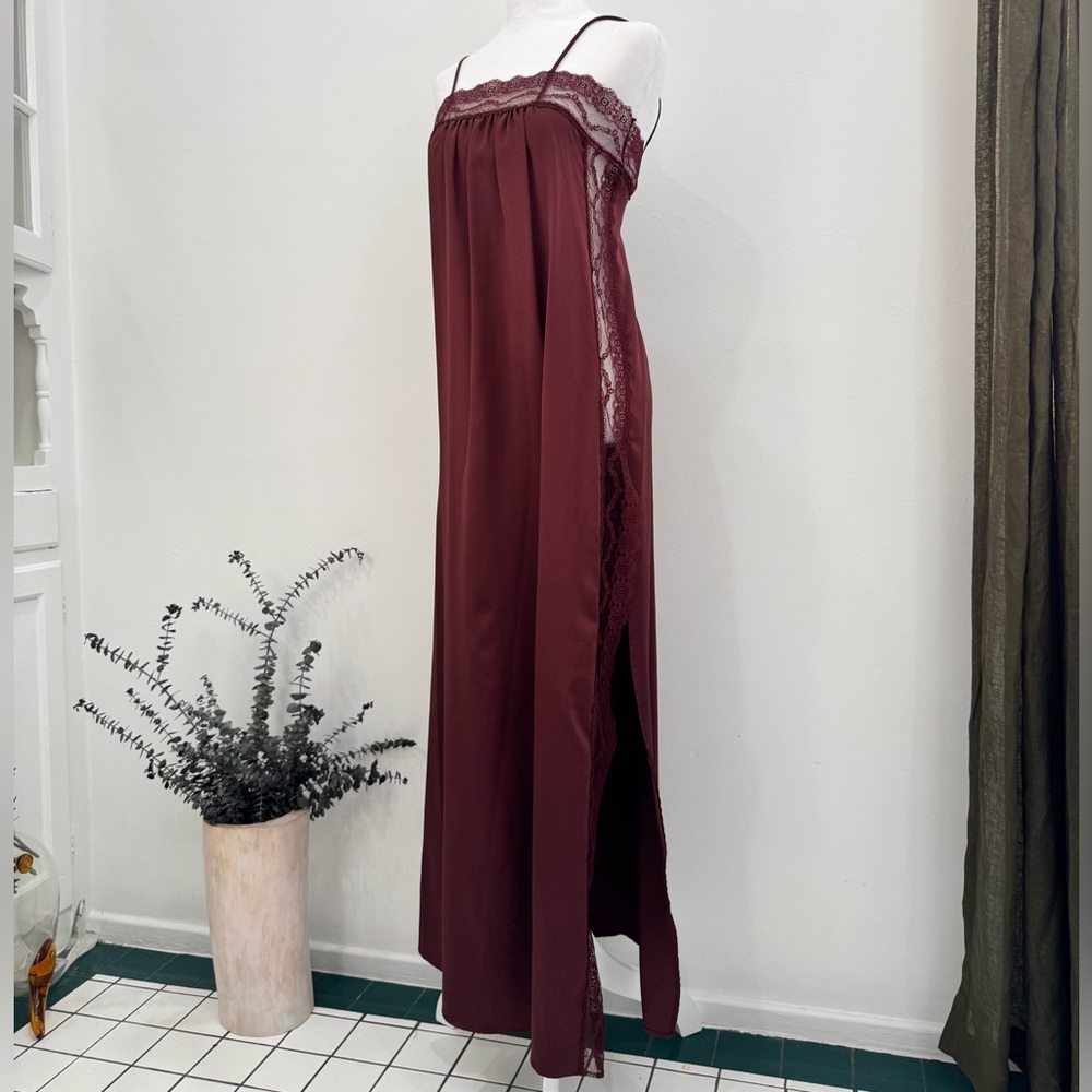 Vintage Neiman Marcus Lace Trim Slip Dress